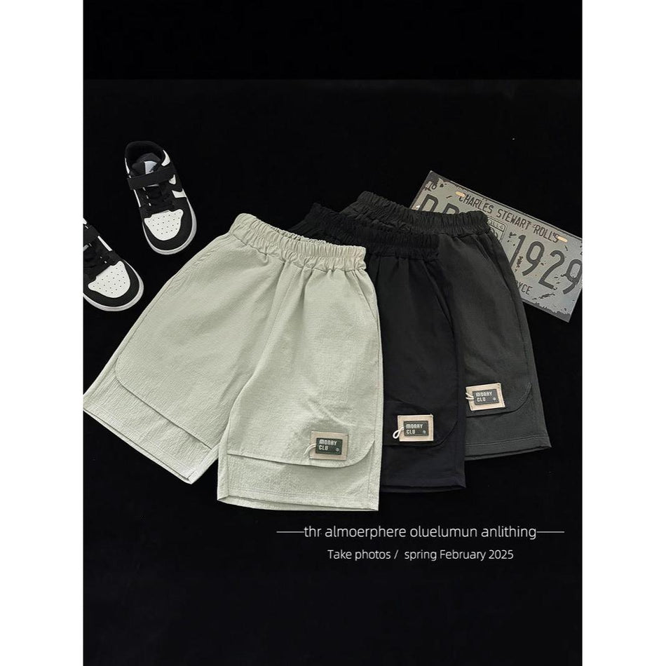 Kids Quick Dry Summer Overalls Shorts Lightweight Casual