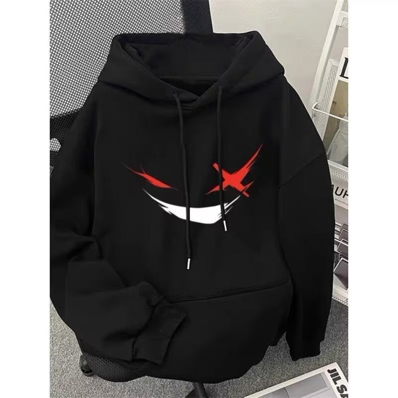 Men’s Velvet Hooded Sweatshirt Trendy Loose Outerwear