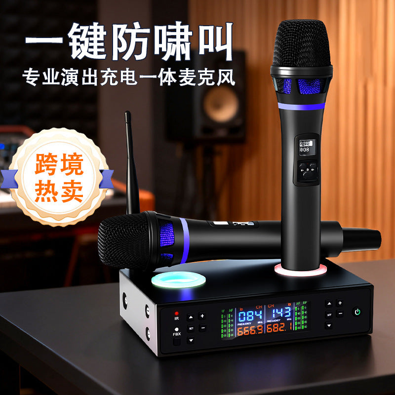 Langsheng Wireless Microphone with Rechargeable Receiver