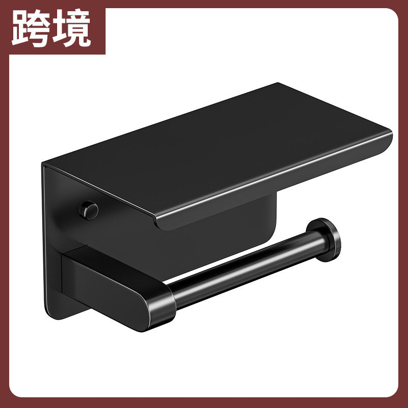 Punch-Free Wall-Mounted Toilet Paper & Phone Holder