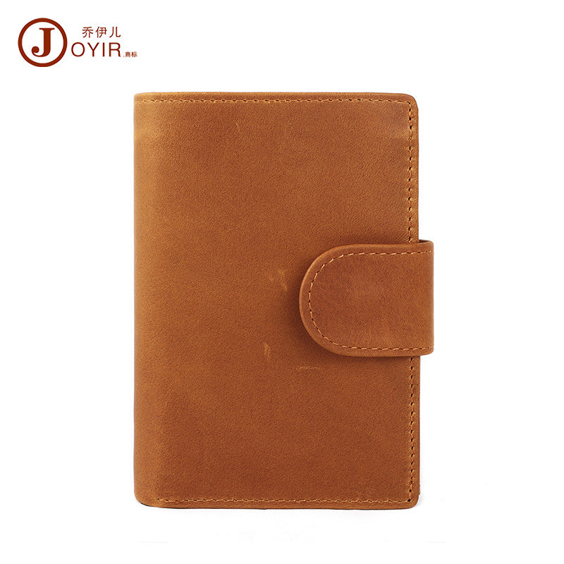 RFID Retro Leather Wallet for Men – Large Capacity & Stylish