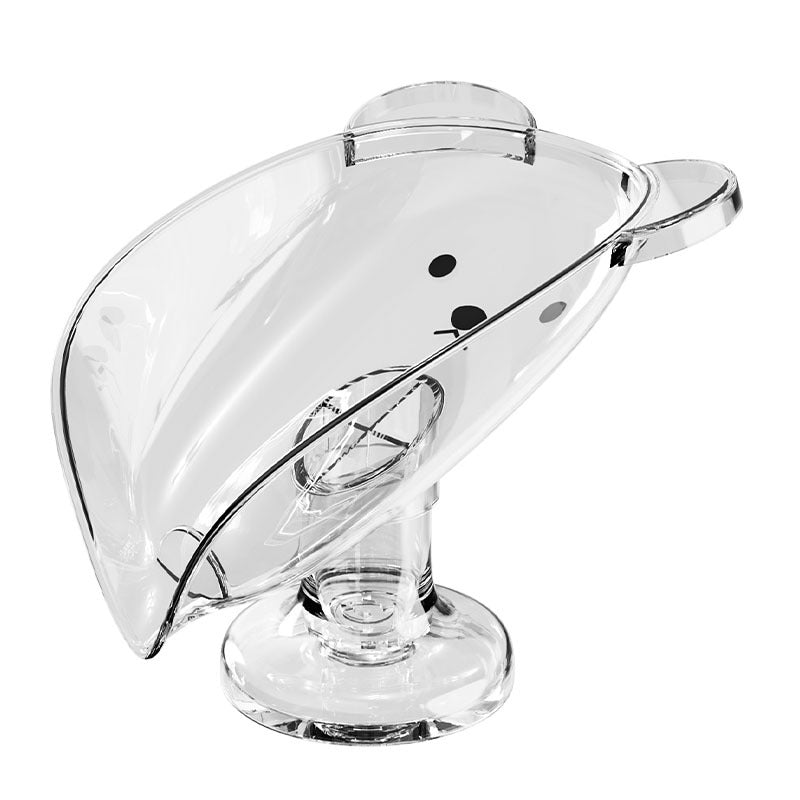 Luxury Punch-Free Suction Cup Soap Dish for Bathroom