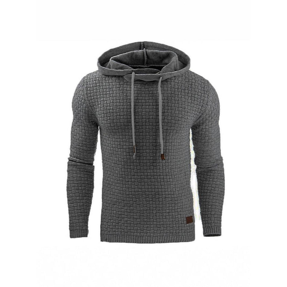 Men’s European-American Hoodie – Autumn-Winter Jacquard