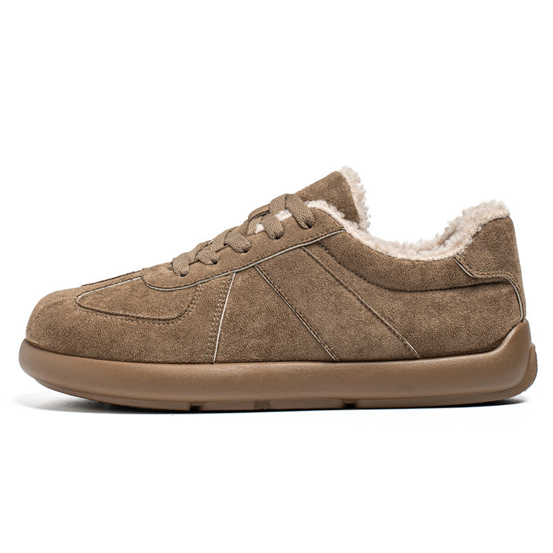 Men’s British Retro Fleece-Lined Casual Shoes