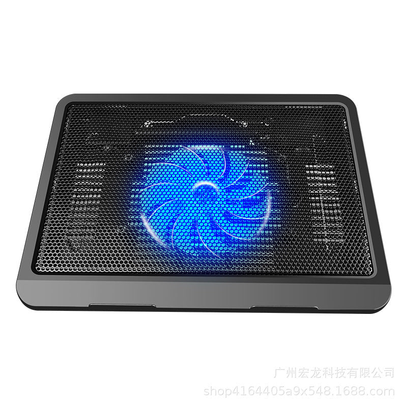 N19 Suction-Type Silent Laptop Cooling Base with Colorful Fans