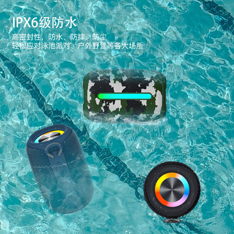 STOCK-Mini Waterproof Speaker – Color Light & Bass