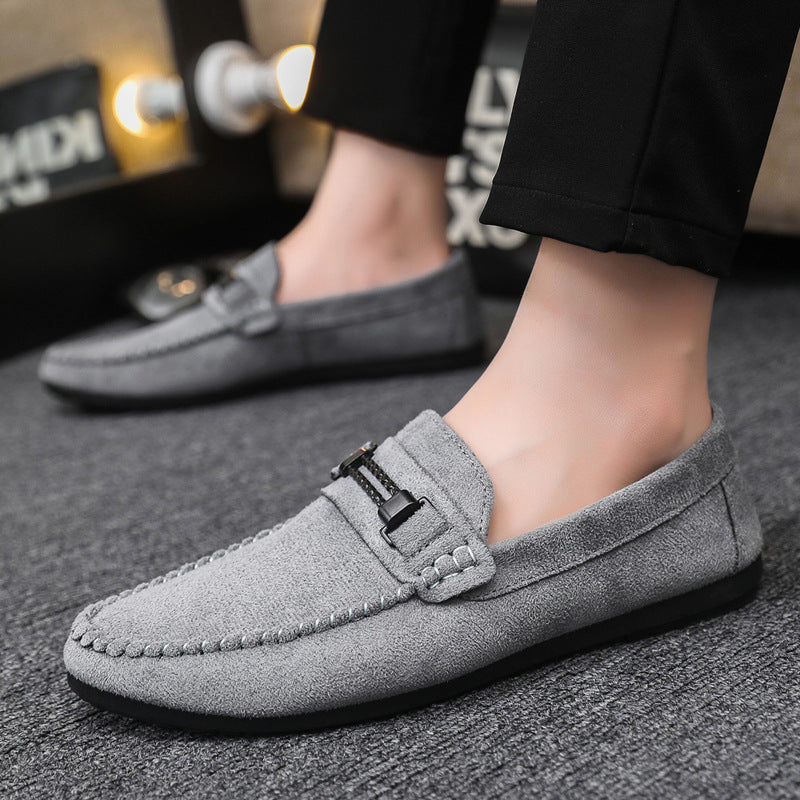 Men’s Breathable Leather Slip-On Loafers