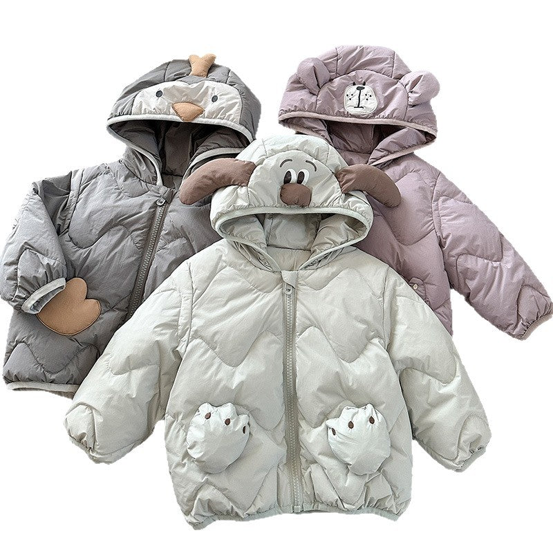 Boys & Girls Down Jacket – Baby Hooded Winter Clothes