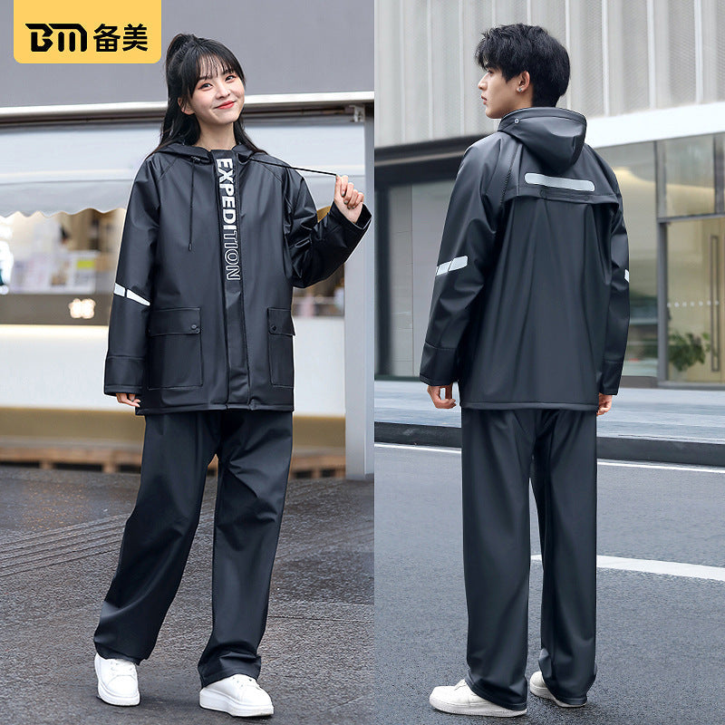 STOCK-Reflective Split Rain Suit – Women’s Riding Raincoat Set