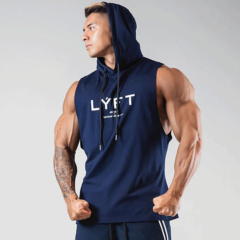 LYFT Hooded Sports Vest – Breathable Gym Wear for Men