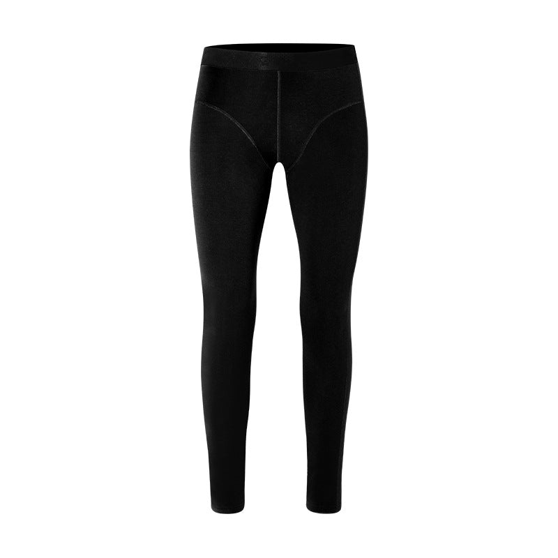 Men’s Thickened Fleece-Lined Thermal Base Layer Pants Winter