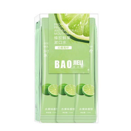 White Peach portable Long-Lasting Mouth Freshening Mouthwash Sachets Pack
