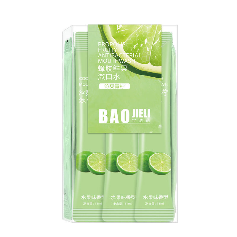 White Peach portable Long-Lasting Mouth Freshening Mouthwash Sachets Pack