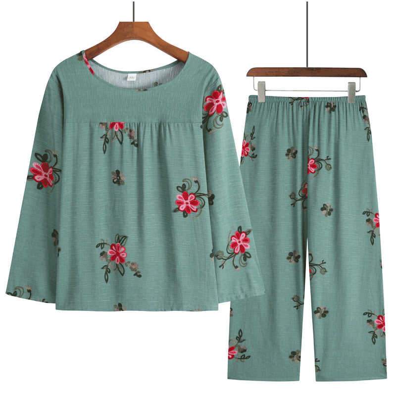 STOCK-Women's Cotton-Silk Pajama Set – Comfortable & Stylish