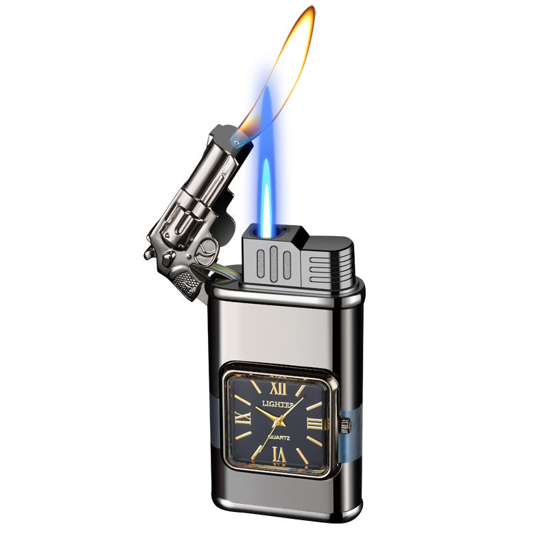 Crocodile Tiger Head Double Fire Inflatable Lighter