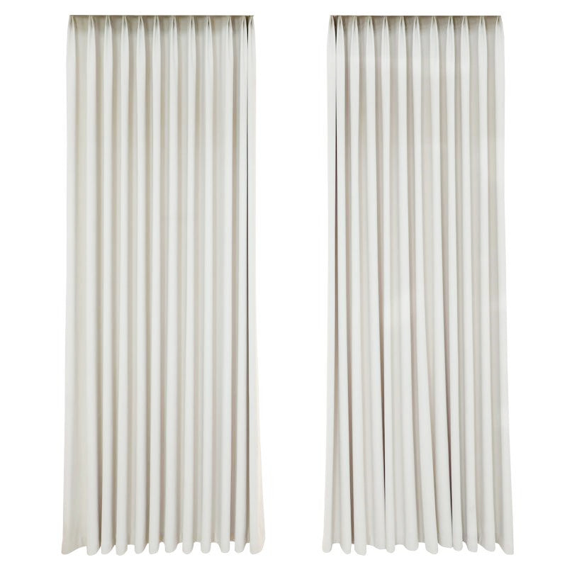 Double-Sided Cashmere Chenille Curtains – Cream Style, Thickened,