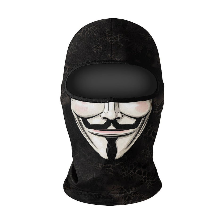 Clown Full Face Motorcycle Mask – Ice Silk Windproof Riding