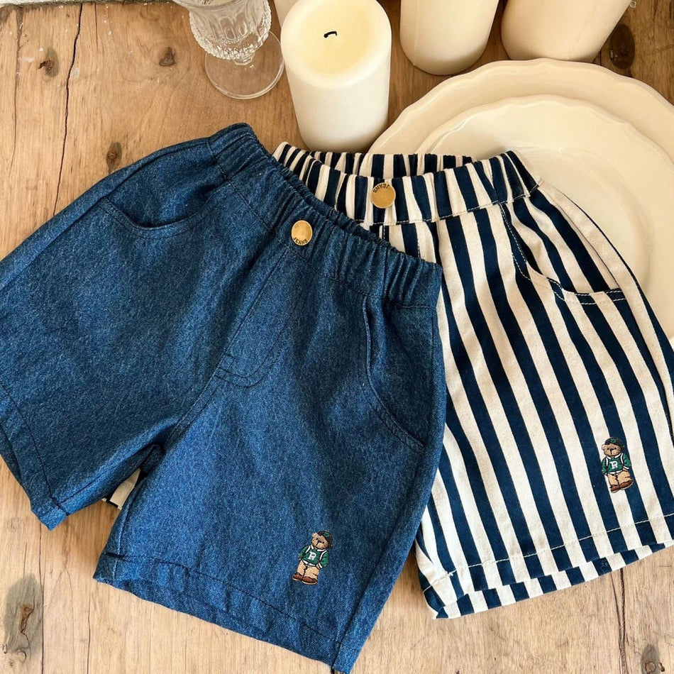 STOCK-2025 Summer Kids' Mid-Pants Boys & Girls Casual Shorts