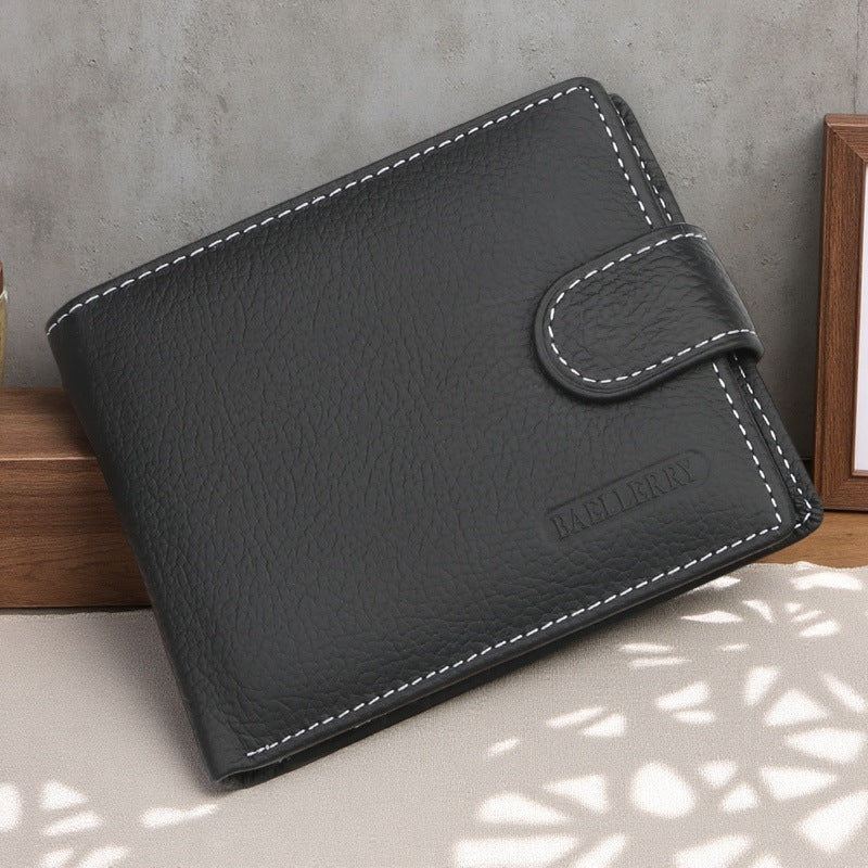 2026 Korean Style Men’s Genuine Leather Wallet