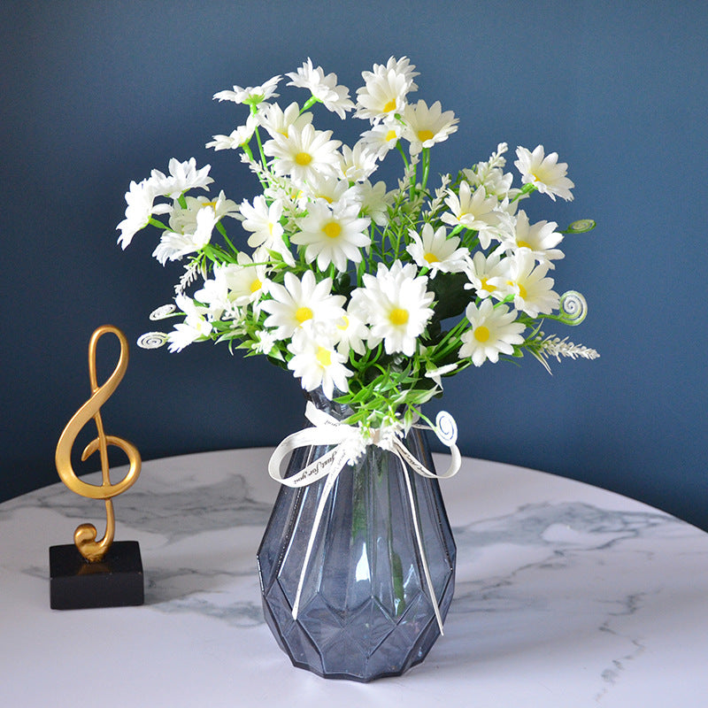 20-Head Artificial Daisy Bouquet – Pastoral Chrysanthemum
