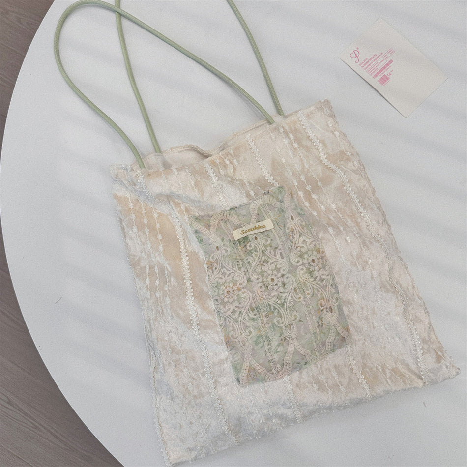 Elegant Pearlescent Canvas Bag