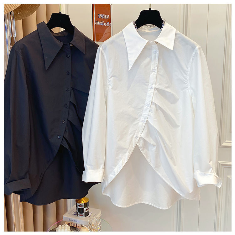 Women’s Asymmetrical White Shirt