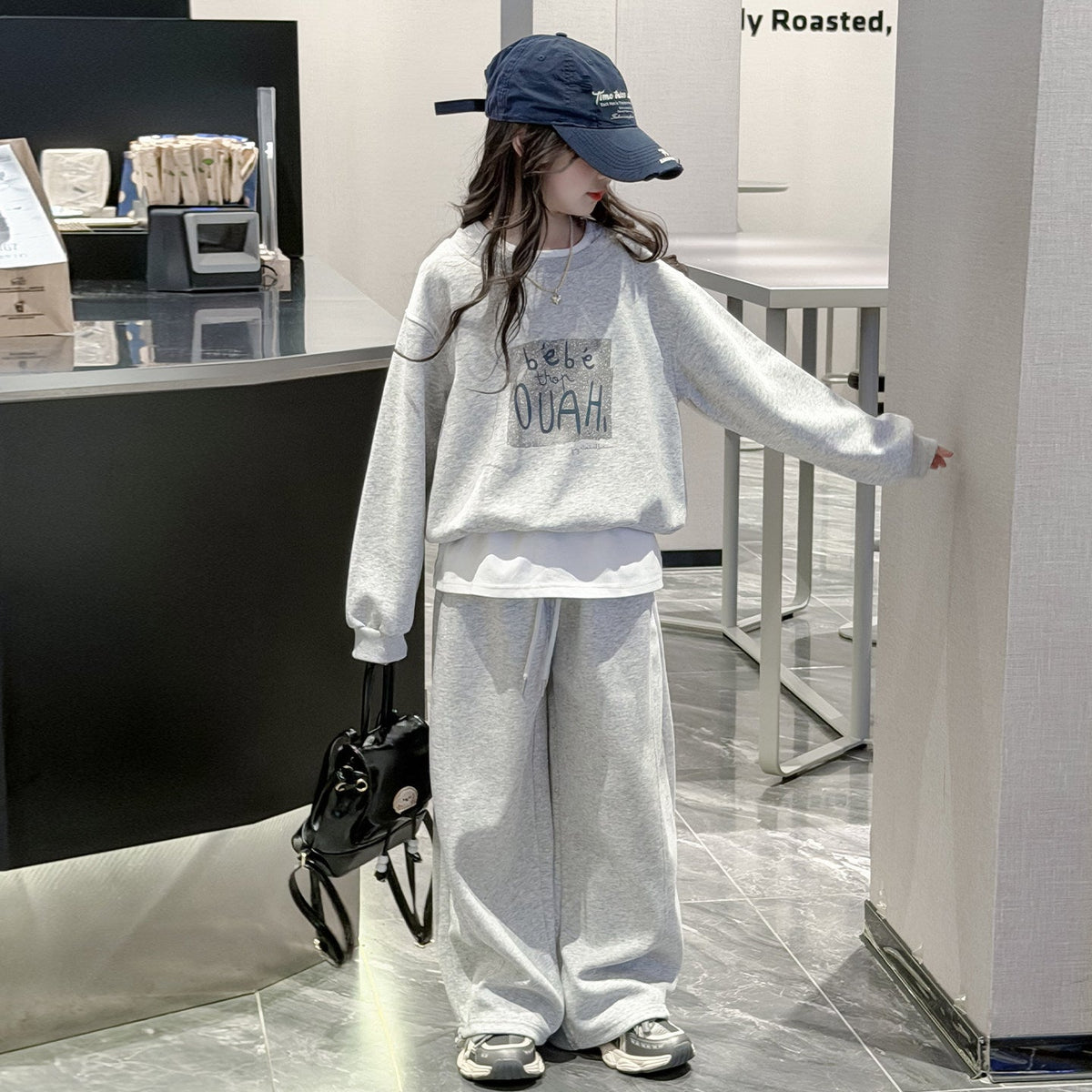 Girls 2026 Spring Leisure Sports Two-Piece Suit – Spring Autumn Kids Fashion Nepal | Tudoholic