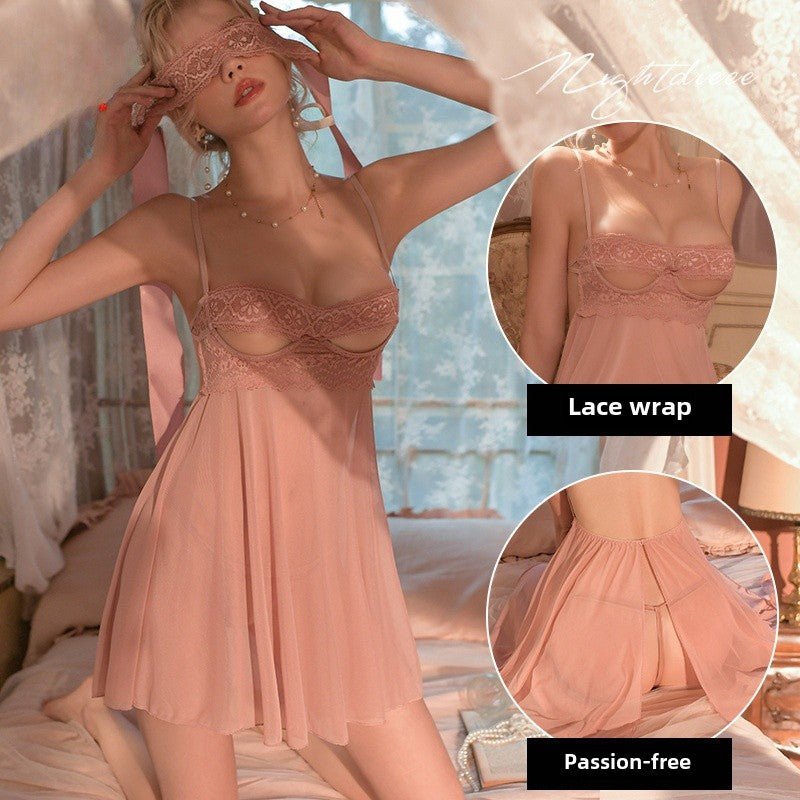 Mesh Hollow Slip Nightdress – Hot Bedtime Glam 1889