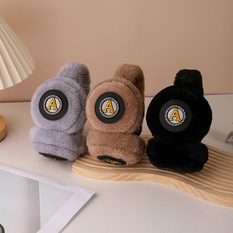 Men’s Foldable Winter Earmuffs Windproof Fleece