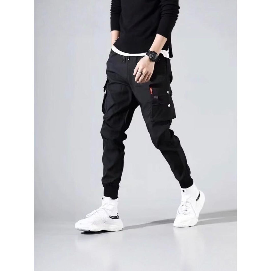 Men’s Summer Cargo Joggers – Loose & Multi-Pocket Trendy