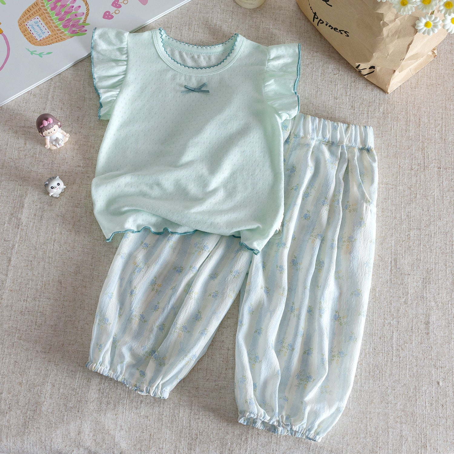 Girls Cute Korean Summer Set – Fashion Two-Piece – Outfit Sets – Image 6