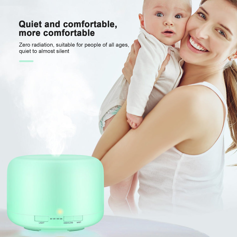 500ml Ultrasonic Essential Oil Diffuser with Soft Light