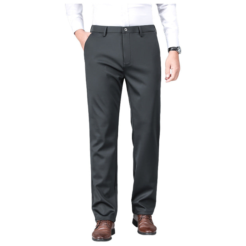 Thickened Dad Pants Men’s Winter Casual Trousers