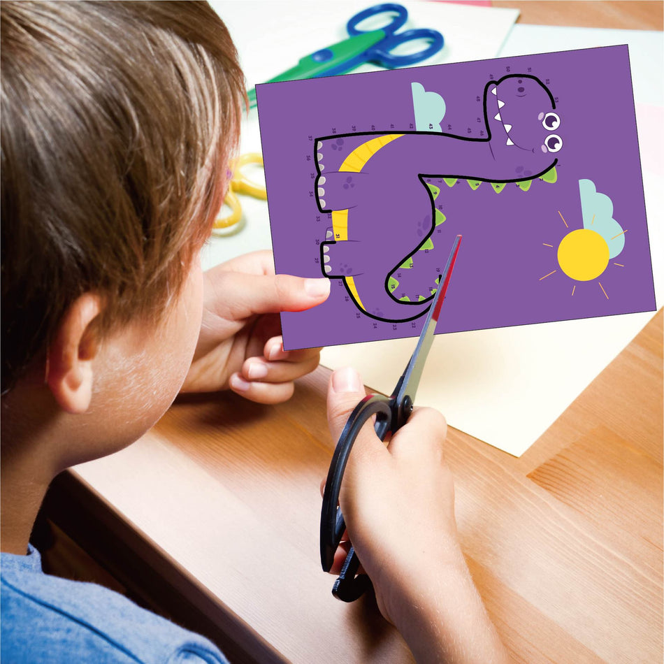 DIY Paper-Cut Cartoon Craft Book – Kids Interactive Toy