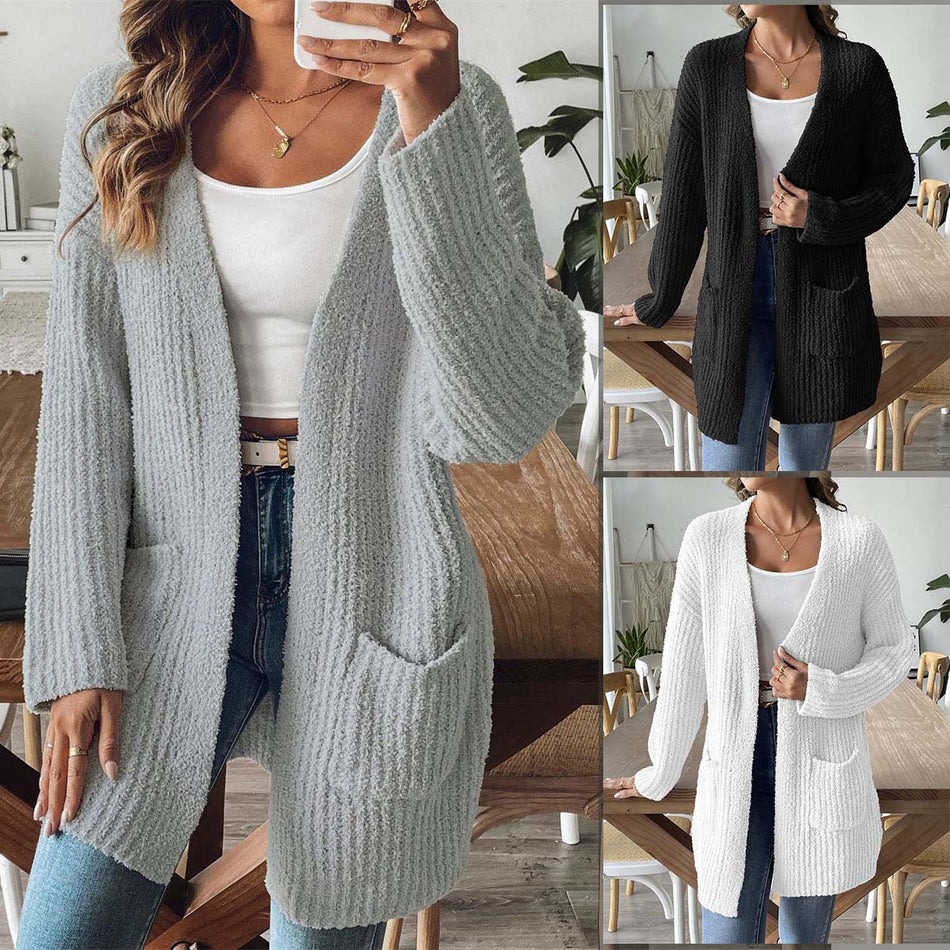 Women’s Plush Warm Loose Fit Winter Cardigan Sweater