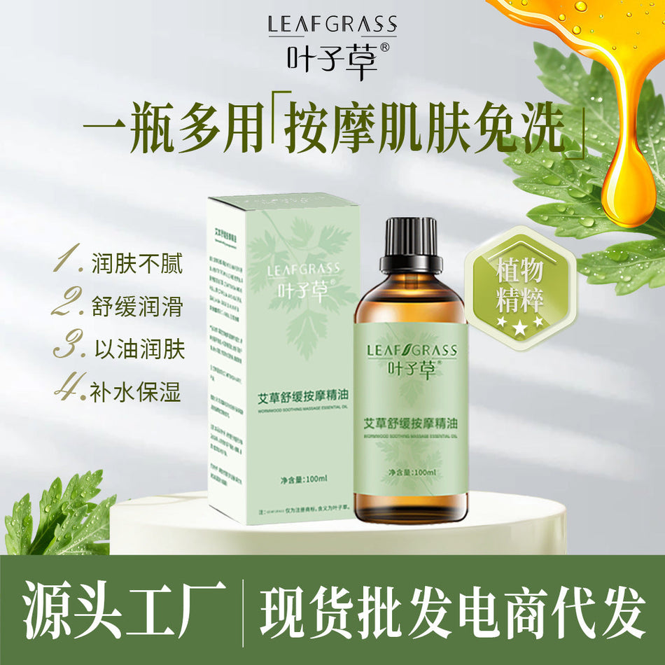 Wormwood Body Massage Oil – Shoulder & Neck Scraping Essence