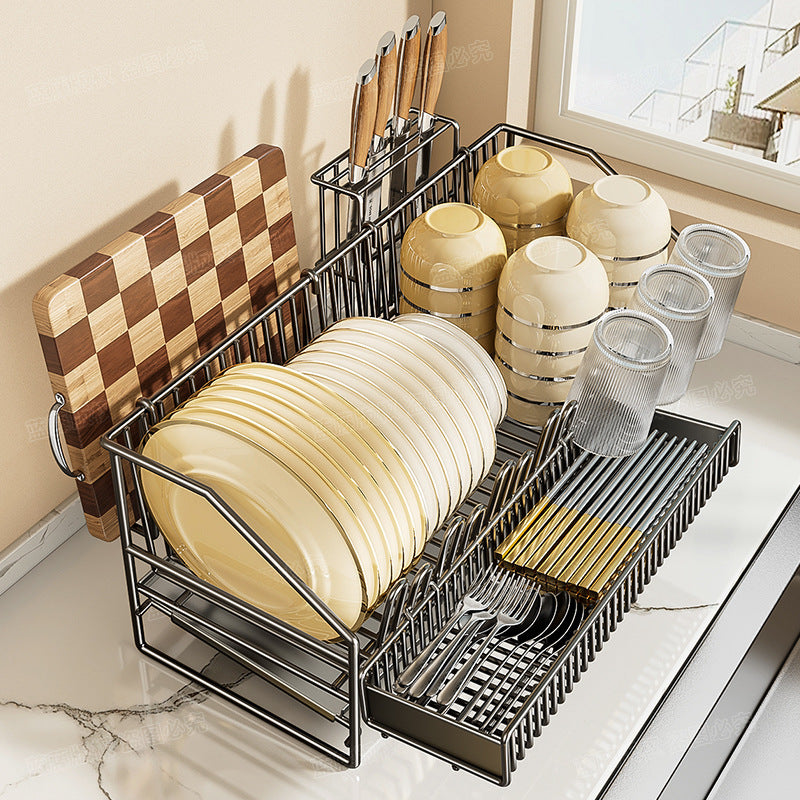 STOCK-Butterfly-Style Water Drain Bowl Rack