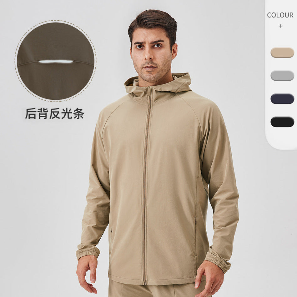 Men’s Autumn & Winter Sports Jacket – Windproof Zipper Hoodie