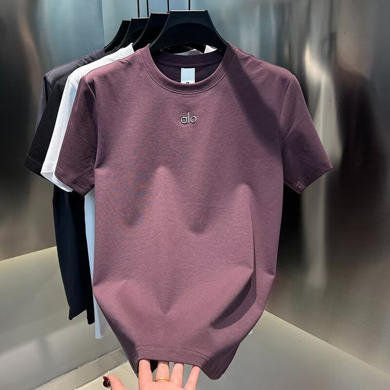 Men’s Waffle Crew Neck T-Shirt – Soft & High Elastic