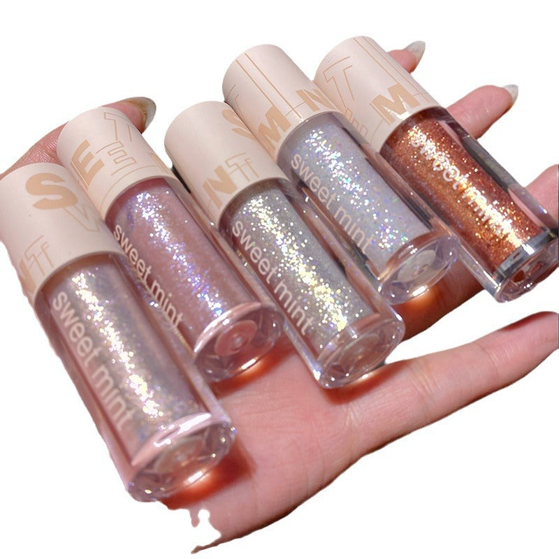 Sweet Mint Glitter Liquid Eyeshadow – Pearlescent & Brightening