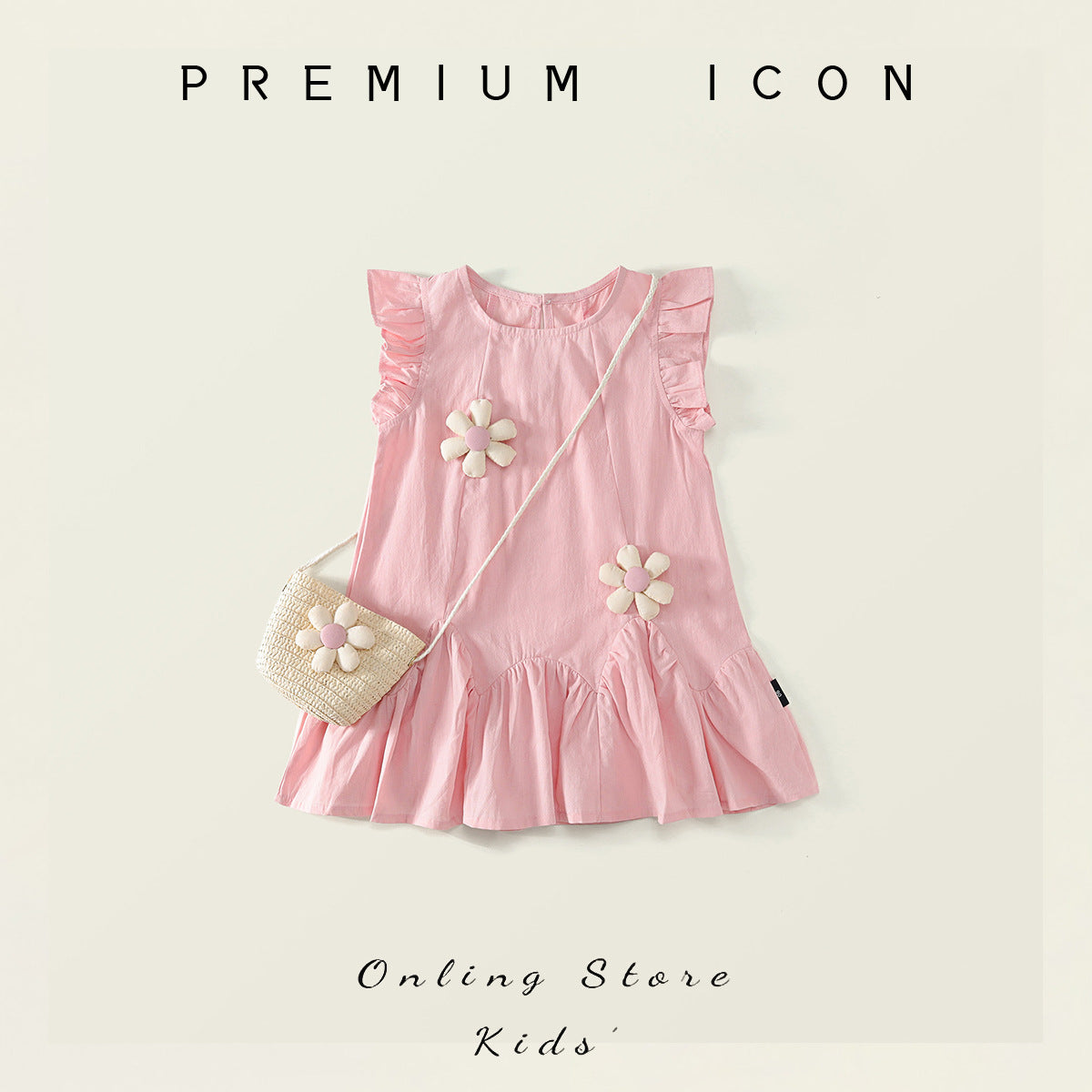 Girls Pink Sleeveless Princess Dress Summer 2025 – Summer Kids Fashion Nepal | Tudoholic