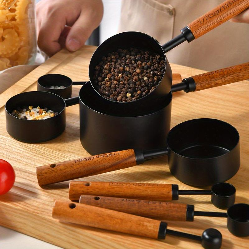 Acacia Wooden Handle Coffee & Baking Measuring Spoon Set