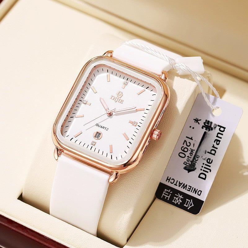 INSTOCK-Square Large Dial Women's Watch  Fashion Light Luxury