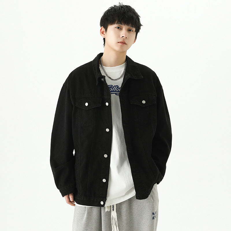 Men’s 2023 Denim Lapel Jacket Spring & Autumn