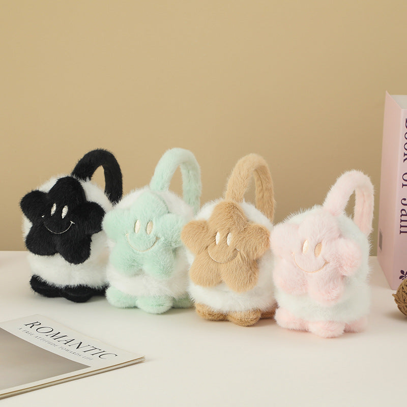 Kids Star Plush Winter Earmuffs Adjustable