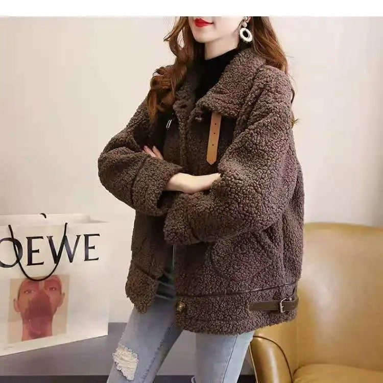 Korean-Style Lamb Wool Jacket