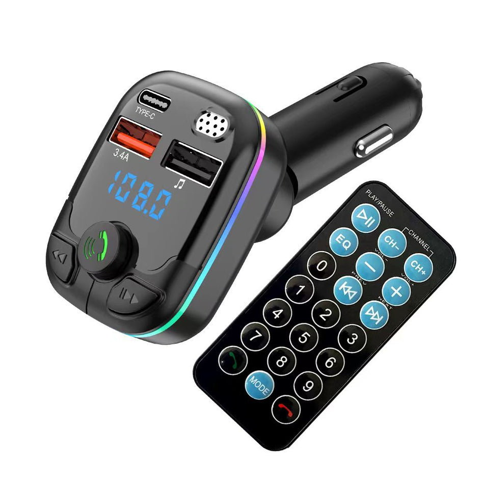 Bluetooth 5.3 Car MP3 Player – FM Transmitter & 5V3A Charger