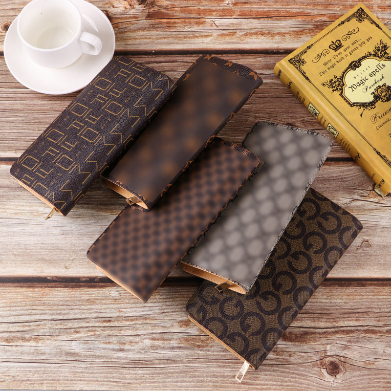 Multi-Card Long Zipper Coin Wallet Women