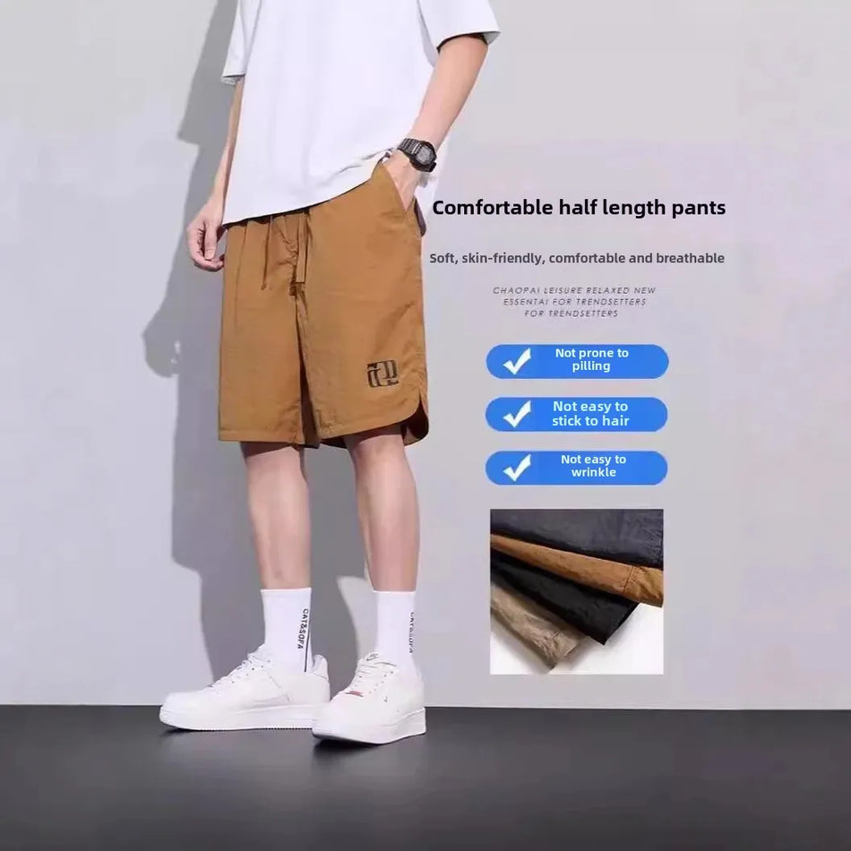 Men's Ice Silk Quick-Dry Shorts – Summer Sports Fit