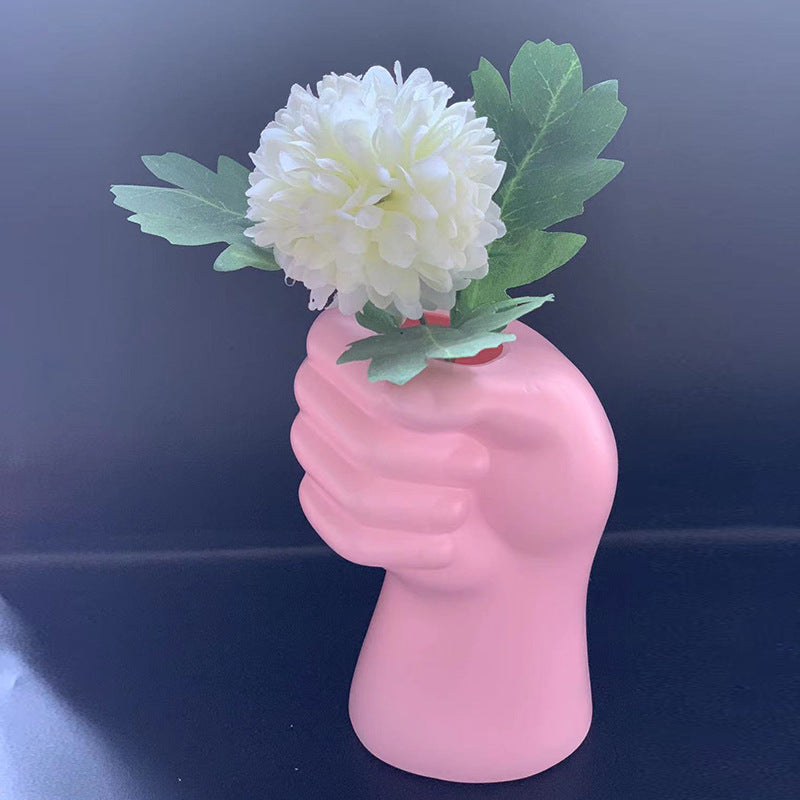 INSTOCK-Nordic Color Plastic Vase – Drop-Resistant Imitation